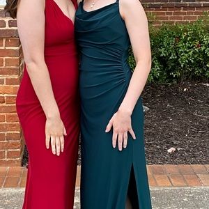 Green formal dress